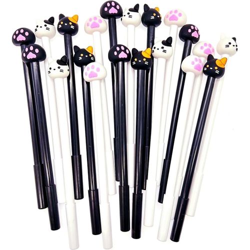 Gothicana By Emplot De 8 Stylos À Bille En Forme De Hibou Mignon À Encre Gel Pour L'école, Le Bureau, Les Fournitures D'écriture ¿ Encre Noire De 0,5 Mm