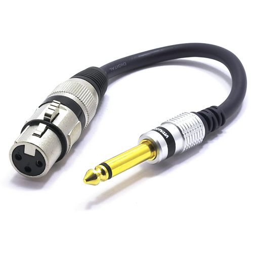 GOTHICANA BY EMPAdaptateur Xlr Mâle Vers Mini Jack 3.5Mm Femalle Trrs Audio Prise 3 Broches Connecteur Xlr Vers Femalle Jack 3.5 Trrs 4 Broches Câble De Connexion Microphone