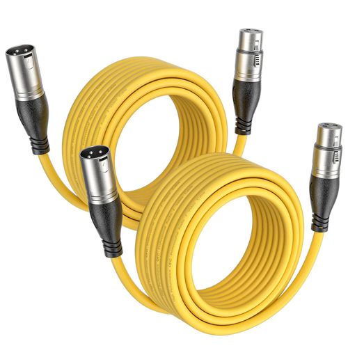 GOTHICANA BY EMP2 Pack Câble Xlr Câble Microphone Mâle Vers Femelle, Compatible Avec Microphone Enceinte Caméra Table De Mixage Amplificateur Audio Studio Enregistrement (Rouge,10M)