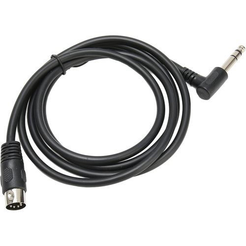 Gothicana By Empcâble 1/4 Vers Din 5 Broches, 90 Degrés 6,35 Mm Mâle Vers Midi 5 Broches Mâle Trs Câble Audio Stéréo Pour Haut-Parleur, Amplificateur, Mixeur, Clavier Midi, 1,3 M