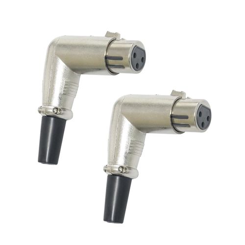 GOTHICANA BY EMP4Pack Cabl Dmx Connectique Xlr 3 Broche Prise Xlr À Souder, Fiches Xlr Audio Connector 3 Pin Adaptateur Embase Pour Cordon Xlr Male Femelle, Microphon Cannon Xlr Prise Dmx Cables Nc3F