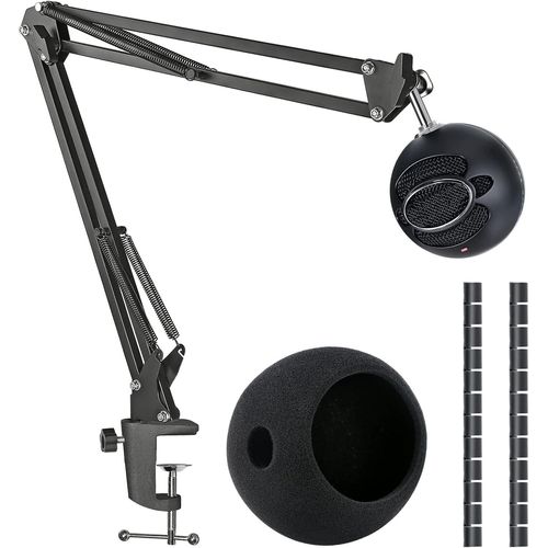 GOTHICANA BY EMPSupport De Micro Snowball Ice Avec Filtre Anti-Pop Compatible Avec Microphone Usb Blue Snowball Ice Avec Manchon De Câble