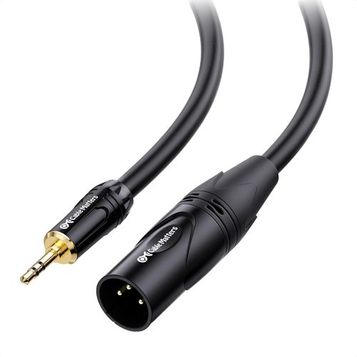 GOTHICANA BY EMPCâble Xlr 3,5 Mm Vers Xlr 3 M(Câble Xlr Vers 3,5 Mm/Cable Mini Jack Vers Xlr, Xlr Jack 3,5) Mâle Vers Mâle