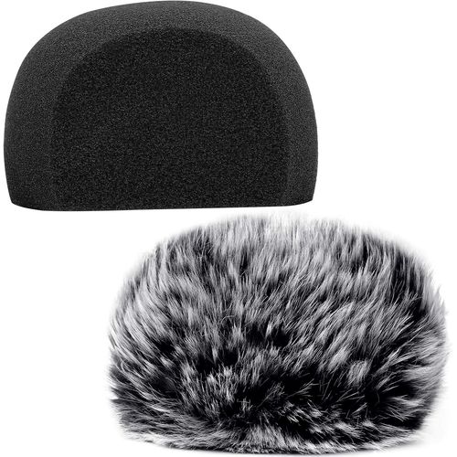 GOTHICANA BY EMPSupport De Microphone Pour Razer Seiren X Microphone Avec Mousse Coupe - Vent, Filtre À Éclatement Et Protection De Câble, Adaptateur À Vis 5/8 Pour La Diffusion Et L'Enregistrement