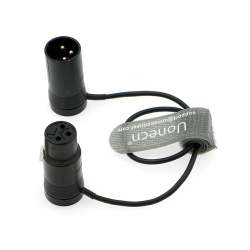 GOTHICANA BY EMPCâble Audio Profil Bas 3 Broches Xlr Mâle Vers Femelle Pour Microphones, Caméras, Tables De Mixage, Enregistreurs 30 Cm