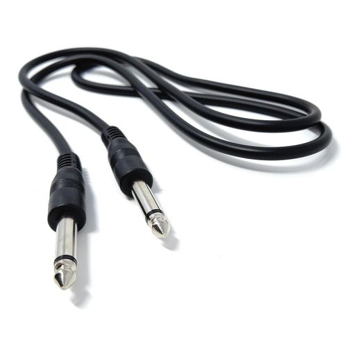 GOTHICANA BY EMP20 M 6,35 Mm 1/4"" Ts Mono Jack Vers Jack Plug Lead Pour Guitare, Amplificateurs, Instruments De Musique, Haut-Parleurs, Câble De Microphone Extrémités Droites, Noir 65 Pieds