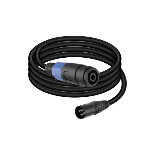GOTHICANA BY EMPCâble D'Extension Audio Speakon Femelle Vers Xlr, Avec Twist Lock, Pour Tables De Mixage Et Haut-Parleurs (Femelle To Xlr Femelle¿1.8M¿)