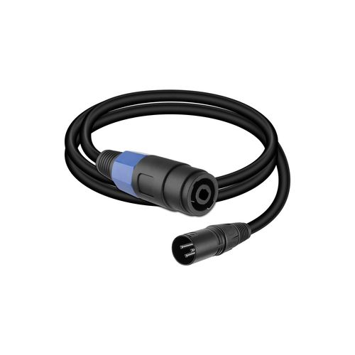 GOTHICANA BY EMPCâble D'Extension Audio Speakon Femelle Vers Xlr, Avec Twist Lock, Pour Tables De Mixage Et Haut-Parleurs (Femelle To Xlr Femelle¿1.8M¿)