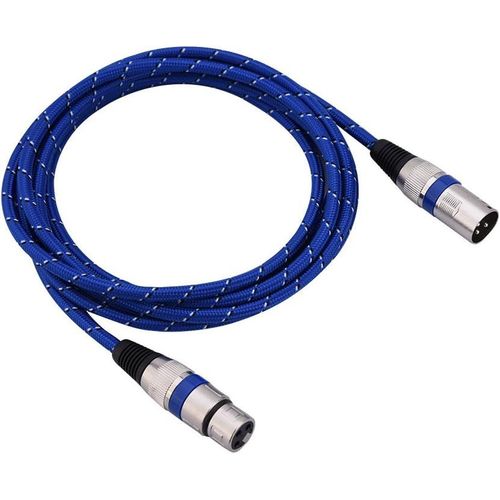 GOTHICANA BY EMPCâbles Xlr Mâle Vers Femelle 1 / 1,8 / 3 / 5 / 10 / 15 / 20 M Câble Micro Mini Xlr 3 Broches Câble Audio Xlr / Micro Équilibré Pour Amplificateurs, Microphones Et Mixeurs 1M
