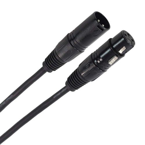 GOTHICANA BY EMPCâble Dmx Xlr Femelle 3 Broches Vers Xlr Mâle 3 Broches. Longueur 6 Mètres. Signal Symétrique + Masse Spécial Dmx. Contrôle De L'Éclairage Et Les Effets De Scène. Pupitre Ou Console D