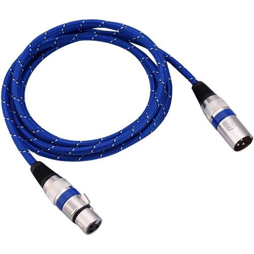 GOTHICANA BY EMPCâbles Xlr Mâle Vers Femelle 1 / 1,8 / 3 / 5 / 10 / 15 / 20 M Câble Micro Mini Xlr 3 Broches Câble Audio Xlr / Micro Équilibré Pour Amplificateurs, Microphones Et Mixeurs 1M