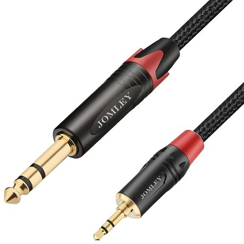 Gothicana By Empcâble Jack 3,5mm Mâle À 6,35mm Mâle, Stéréo Câble 3,5mm À 6,35mm Adaptateur Câble Pour Guitare, Clavier, Piano, Appareils De Cinéma Maison, Haut-Parleur Et Amplificateurs - 3 M