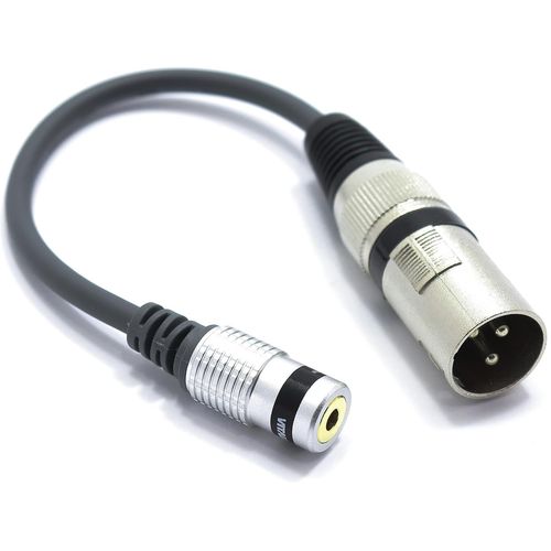 GOTHICANA BY EMPAdaptateur Xlr Mâle Vers Mini Jack 3.5Mm Femalle Trrs Audio Prise 3 Broches Connecteur Xlr Vers Femalle Jack 3.5 Trrs 4 Broches Câble De Connexion Microphone