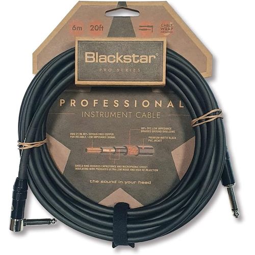 Gothicana By Empcâble D'instrument Pro Series 6 M - Jack Droit De 6 M Vers Jack Coudé De 6 M - Pour Basse/Guitare Électrique/Électro-Acoustique/Clavier/Ampli