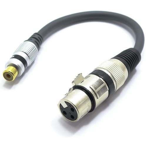 GOTHICANA BY EMPAdaptateur Xlr Mâle Vers Mini Jack 3.5Mm Femalle Trrs Audio Prise 3 Broches Connecteur Xlr Vers Femalle Jack 3.5 Trrs 4 Broches Câble De Connexion Microphone