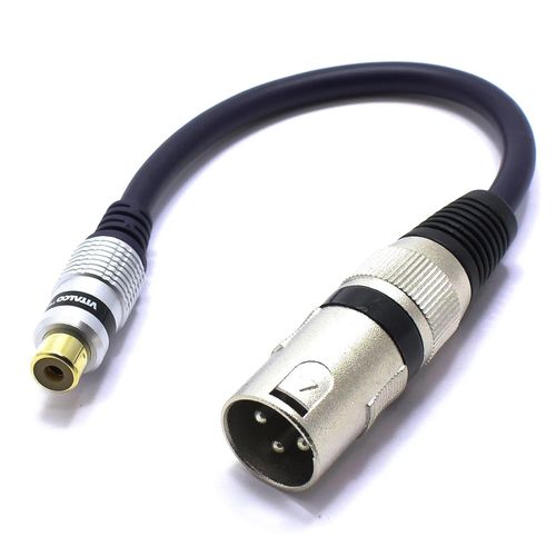 GOTHICANA BY EMPAdaptateur Xlr Mâle Vers Mini Jack 3.5Mm Femalle Trrs Audio Prise 3 Broches Connecteur Xlr Vers Femalle Jack 3.5 Trrs 4 Broches Câble De Connexion Microphone