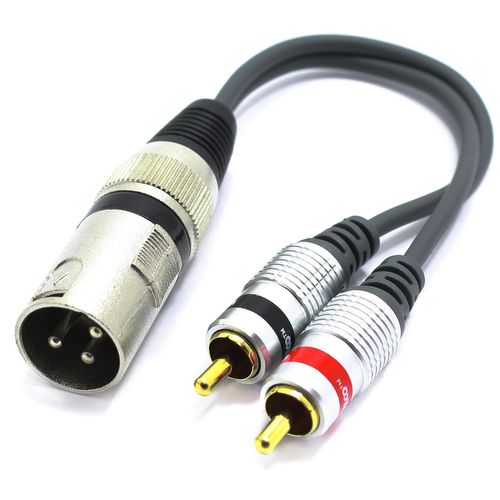 GOTHICANA BY EMPAdaptateur Xlr Mâle Vers Mini Jack 3.5Mm Femalle Trrs Audio Prise 3 Broches Connecteur Xlr Vers Femalle Jack 3.5 Trrs 4 Broches Câble De Connexion Microphone