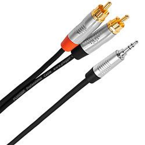 Câble Y Mini Jack Mâle Stéréo - RCA Mâle 6m Touring