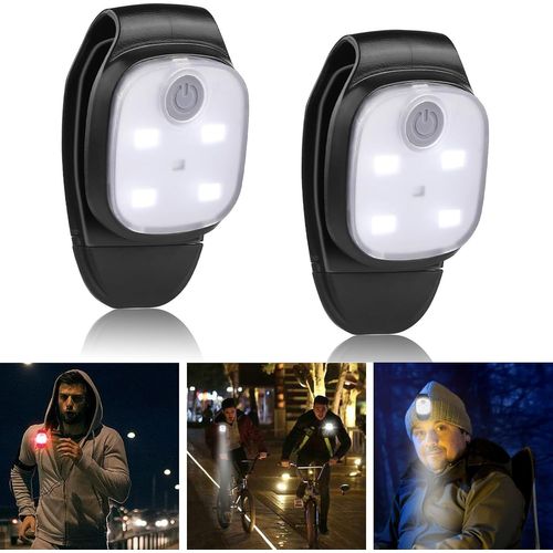 Gothicana By Emplampe Led À Clip, 4 Modes, Lumière De Course Clignotante, Rechargeable Par Usb, Lampe Frontale Led, Lampe Frontale, Petite Lampe Frontale, Rechargeable Par Usb, Pour Course À Pied, Jo