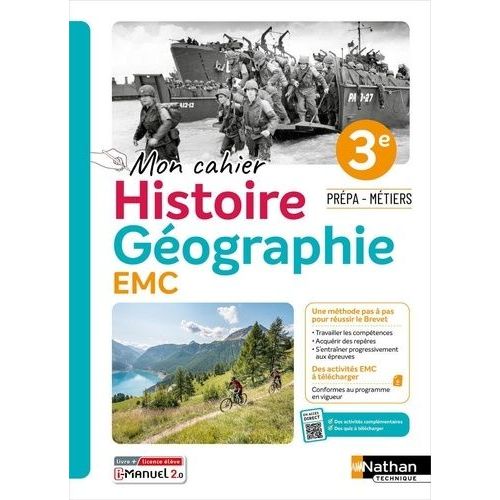 Histoire Géographie Emc 3e Prépa-Métiers - Mon Cahier