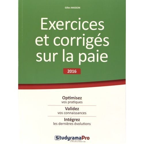 Exercices Et Corrigés Sur La Paie