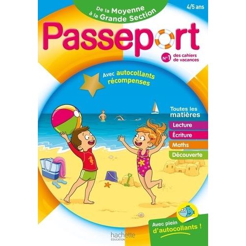 Passeport De La Moyenne À La Grande Section - Avec Autocollants Récompenses