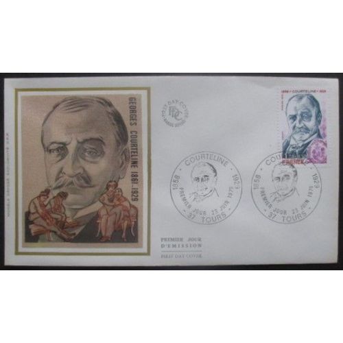 France Fdc Georges Courteline 23-06-79 Tours