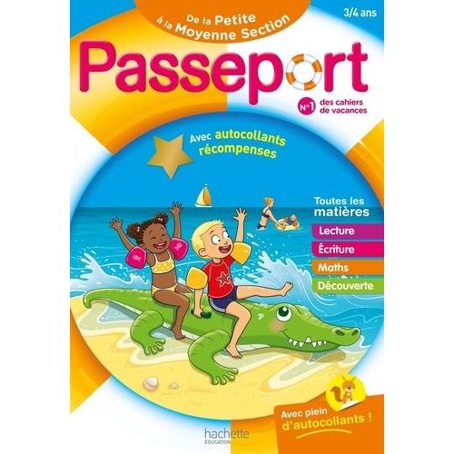Passeport De La Petite À La Moyenne Section - Avec Autocollants Récompenses