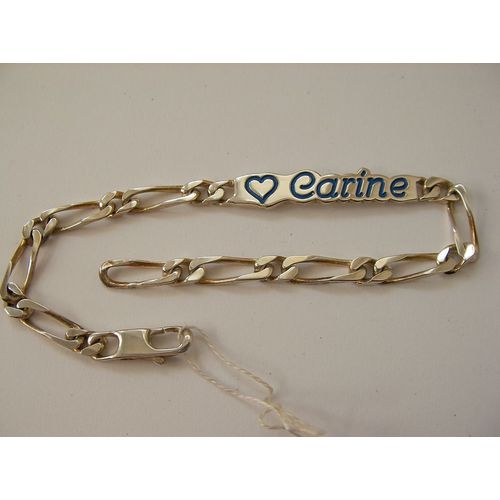Gourmette Argent 925 Prenom Carine