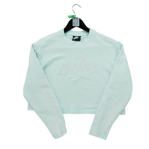 Reconditionné - Sweat Femme Crop Top Solo Swoosh - Taille M - Femme - Bleu Clair