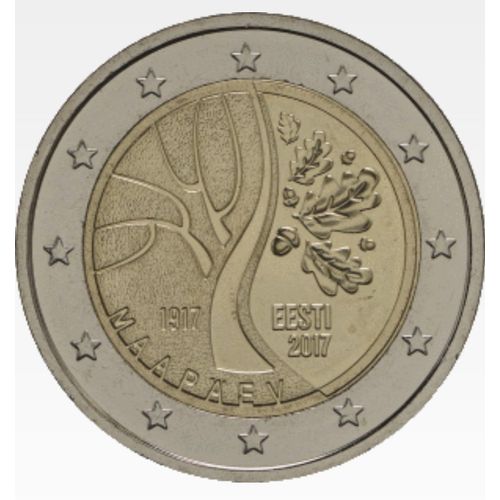 2 Euro Commémo Estonie 2017 Chemin De L'Indépendance
