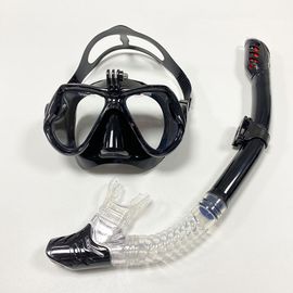De Plongée Pulmonaire Flottant,Jupe En Silicone À Trois Lentilles,De Plongée Panoramique Entièrement Sec Pour Adulte - Type Black #A