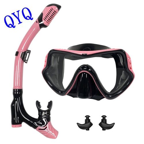 Qyq De Plongée Snorkel Professionnel De Plongée Et Lunettes De Plongée Lunettes De Plongée Natation Ensemble De Tubes D'haleine Facile De Plongée - Type 306398pink 1