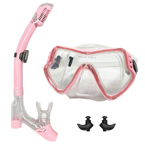 Qyq De Plongée Snorkel Professionnel De Plongée Et Lunettes De Plongée Lunettes De Plongée Natation Ensemble De Tubes D'haleine Facile De Plongée - Type 306398pink 3