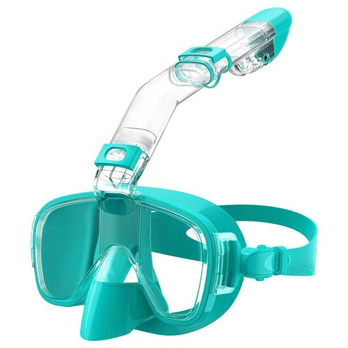 De Plongée Pliable Anti-Buée,Ensemble De S De Plongée Avec Système Supérieur Entièrement Sec Pour Une Natation Gratuite,Équipement De Plongée En Apnée Professionnel Pour Adul - Type Lake Green-L/Xl