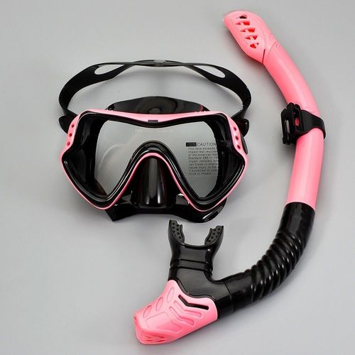 Jsjm Professionnel De Plongée Tuba Lunettes Lunettes De Plongée Natation Tube Ensemble De Plongée Adulte Unisexe - Type Pink Black