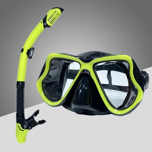S De Plongée En Apnée Pour Adultes,Ensemble De Tubes Respiratoires,Lunettes Pour Femmes Et Hommes,S Anti-Aldes - Type 1900188yellow Black