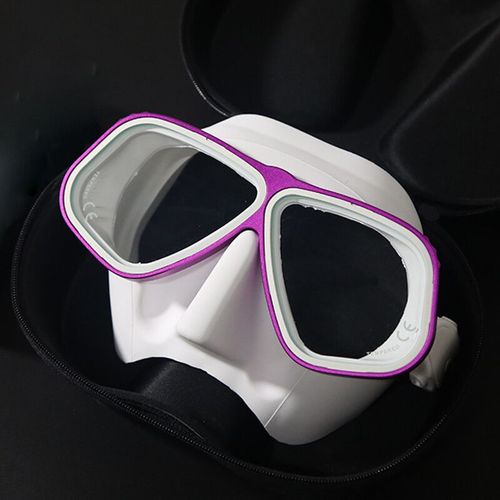 De Plongée Gratuit Similaire D'apollo,Cadre En Alliage D'aluminium,Lunettes Dioptrie Configurables,S De Plongée En Apnée,Ensemble De Tubes Humides - Type White-Purple