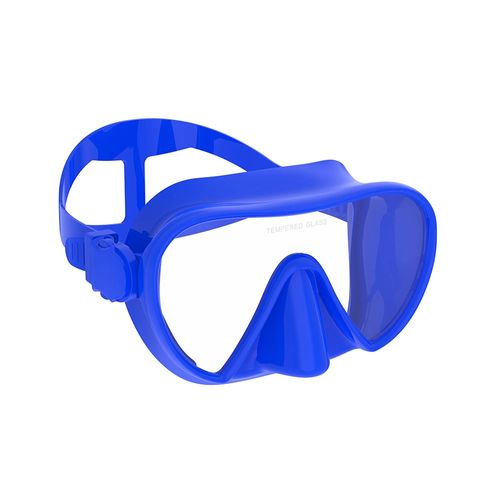 De Plongée Sous-Marine Sans Cadre,Joint Parfait,Jupe En Silicone,Vue De Gardien,Verre Du Guatemala,Lunettes De Natation Adaptées Aux Adultes - Type Blue