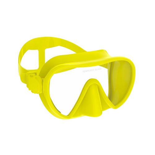 De Plongée Sous-Marine Sans Cadre,Joint Parfait,Jupe En Silicone,Vue De Gardien,Verre Du Guatemala,Lunettes De Natation Adaptées Aux Adultes - Type Yellow
