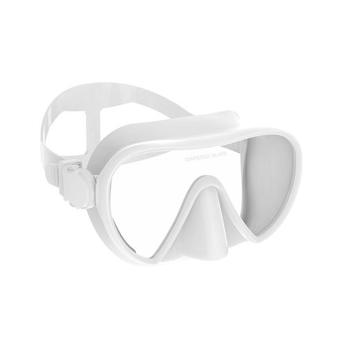 De Plongée Sous-Marine Sans Cadre,Joint Parfait,Jupe En Silicone,Vue De Gardien,Verre Du Guatemala,Lunettes De Natation Adaptées Aux Adultes - Type White