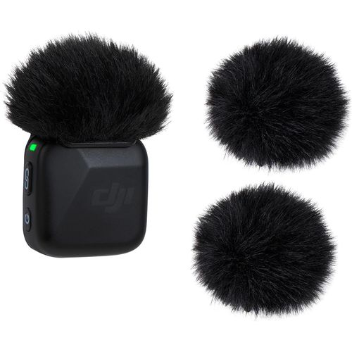 Gothicana By Emp4 Pièces Bonnette Micro Anti-Vent Compatible Avec Dji Mic Mini, Mousse Micro En Fourrure Anti-Pop, Filtre Anti-Pop Pour Micro Sans Fil Dji Mic Mini, Micro Cravate Bonnette Par (Noir/B-Gothicana By Emp