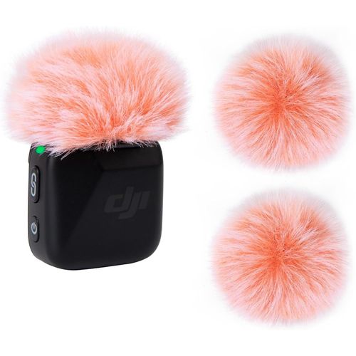 Gothicana By Emp4 Pièces Bonnette Micro Anti-Vent Compatible Avec Dji Mic Mini, Mousse Micro En Fourrure Anti-Pop, Filtre Anti-Pop Pour Micro Sans Fil Dji Mic Mini, Micro Cravate Bonnette Par (Noir/B-Gothicana By Emp