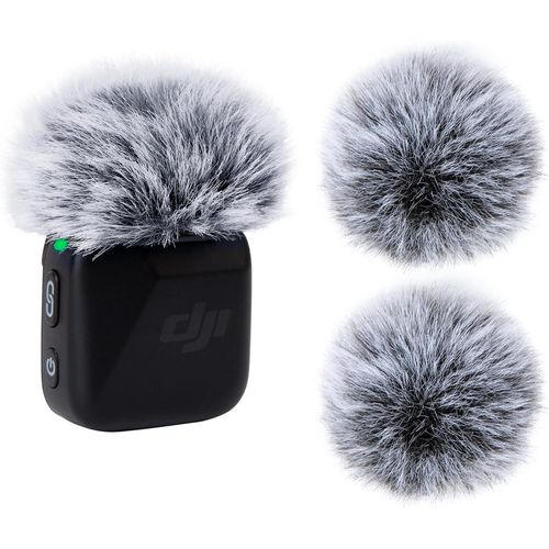 Gothicana By Emp4 Pièces Bonnette Micro Anti-Vent Compatible Avec Dji Mic Mini, Mousse Micro En Fourrure Anti-Pop, Filtre Anti-Pop Pour Micro Sans Fil Dji Mic Mini, Micro Cravate Bonnette Par (Noir/B-Gothicana By Emp