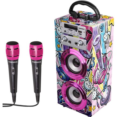 GOTHICANA BY EMPTrendix - Karaoke Enfant Enfant Golden Star | Enceinte Avec Micro Bluetooth | Enceinte Bluetooth Enfant | Karaoké Enfant 2 Microphones | Enceinte Micro Enfant