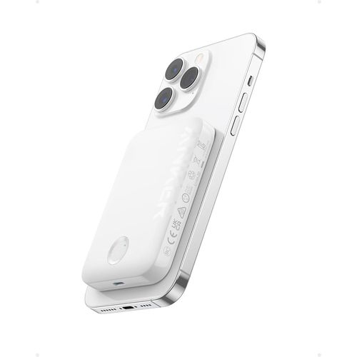 Gothicana By Emp321 Magnetic Battery (Powercore Magnetic 5k), 5,000mah Magnetic Wireless Portable Charger, Compatible With Iphone 15/14/13/12/Pro/Plus/Pro Max Series. (Blanc)