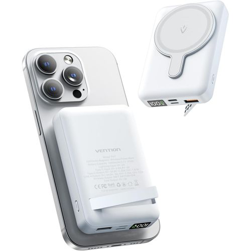 Gothicana By Empmagsafe Powerbank Batterie Magnétique Sans Fil 10 000 Mah 22,5 W Charge Rapide Avec Écran Led Batterie Pliable Pour Iphone 15/14/13/12/Mini/Plus/Pro/Pro Max