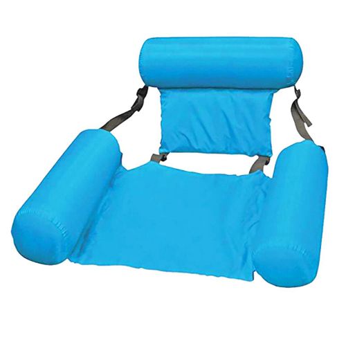 Hamac Gonflable Pliable En Pvc,Lit-Balançoire Flottant,Pour Piscine,Sports Aquatiques,Plage,Été - Type Blue