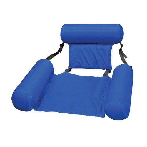 Hamac Gonflable Pliable En Pvc,Lit-Balançoire Flottant,Pour Piscine,Sports Aquatiques,Plage,Été - Type Dark Blue