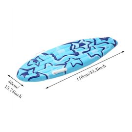 Planche De Surf Gonflable En Pvc Pour L'extérieur,Tambours De Mer,Motif Étoile,Polymères Flottants,Avec Côté Touriste,Été - Type Blue